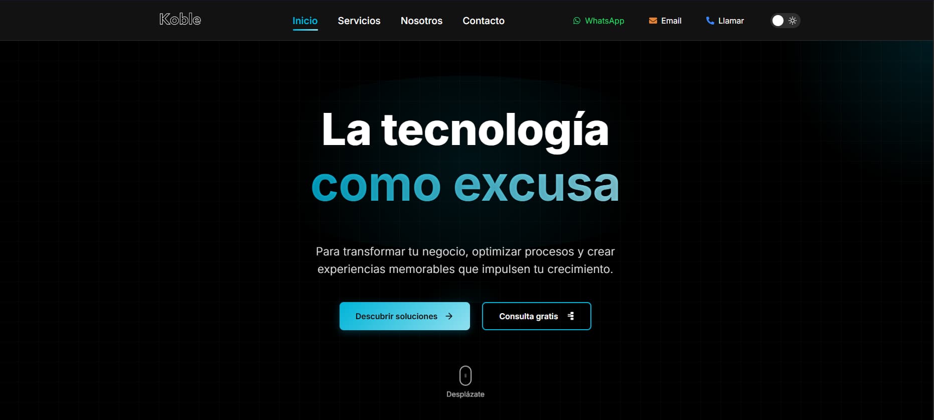 Preview de Koble - Asesoramiento empresarial y CRM